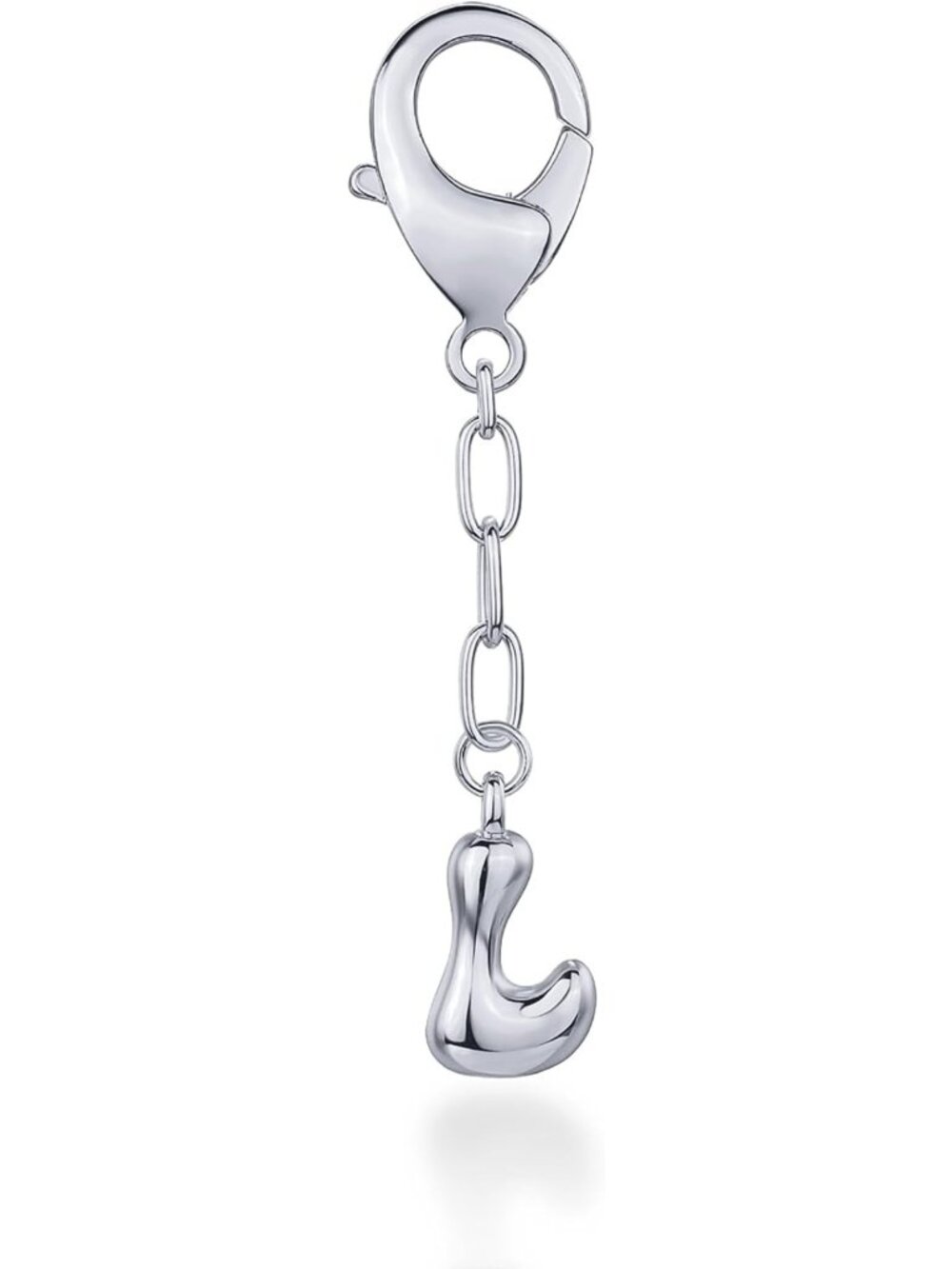 Chunky Gold Plated Bubble Letter Bag Charm for Handbags - Stylish Accessory for